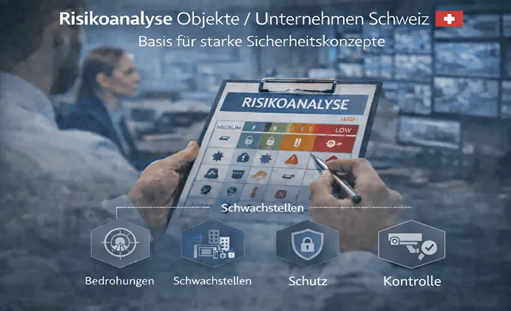 Risikoanalyse Objekte / Unternehmen Schweiz | Basis Sicherheitskonzepte
