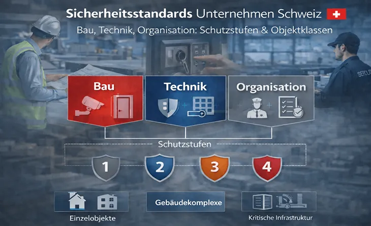 Sicherheitsstandards Unternehmen Schweiz | Schutzstufen & Objektklassen